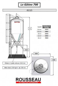 SILO GATINE 700